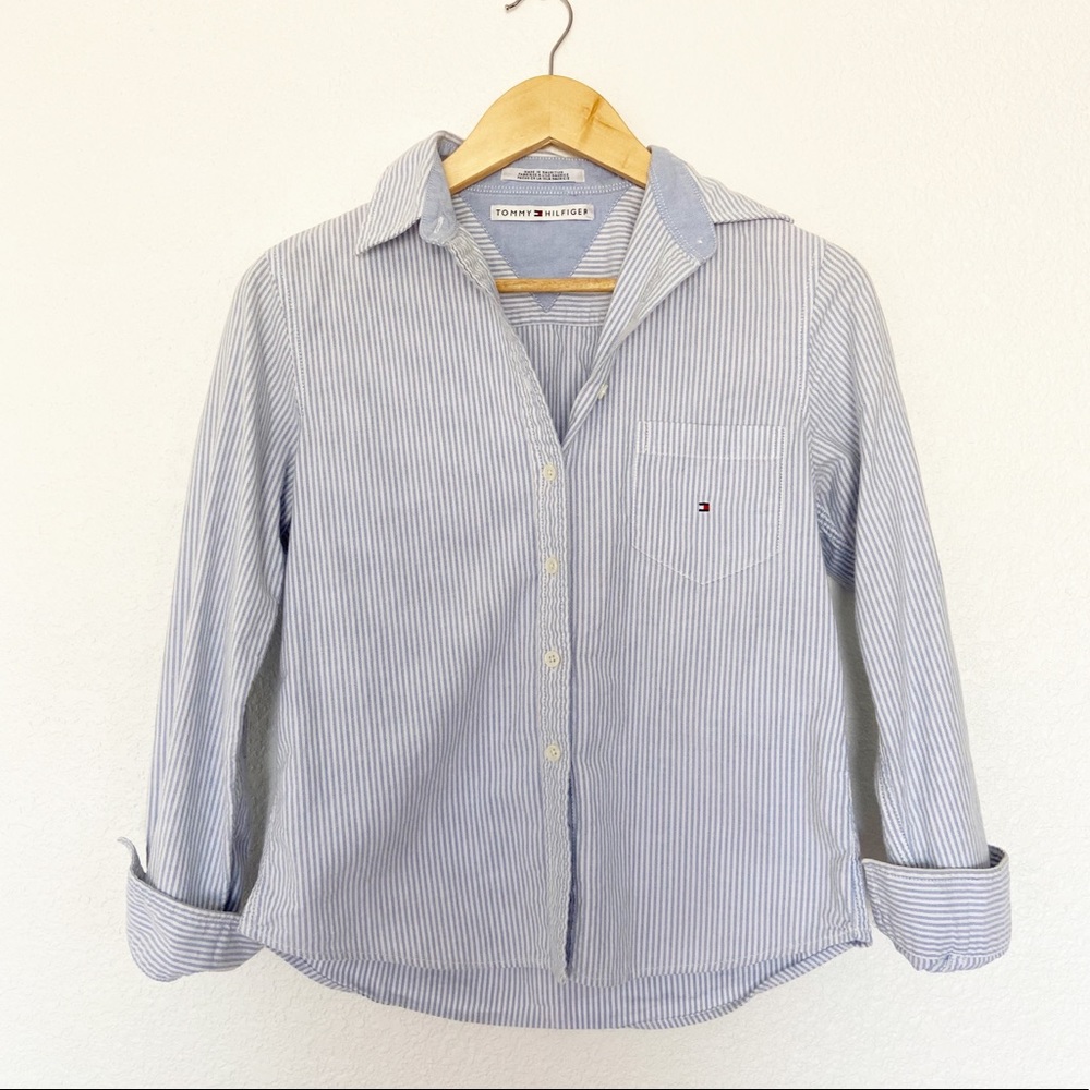 Tommy Hilfiger Striped Button Down Top